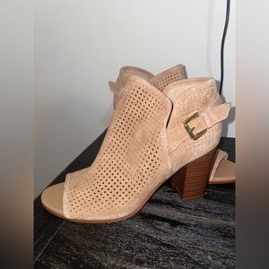 Sam Edelman Camel Open Toe Booties